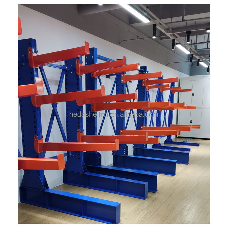 Warehouse Cantilever Racking and Shelf Stacking Rack Heavy Duty Pallet Rack Storage Steel Long Materials Pallet Racks Storage