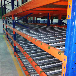Pallet Flow Racking System Steel Shelf with Roller Tracks