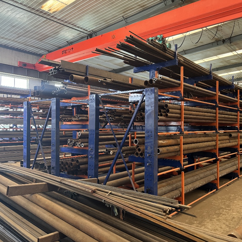 Telescopic Cantilever Rack Custom Made for Heavy Duty Metal Pipe Storage Applications