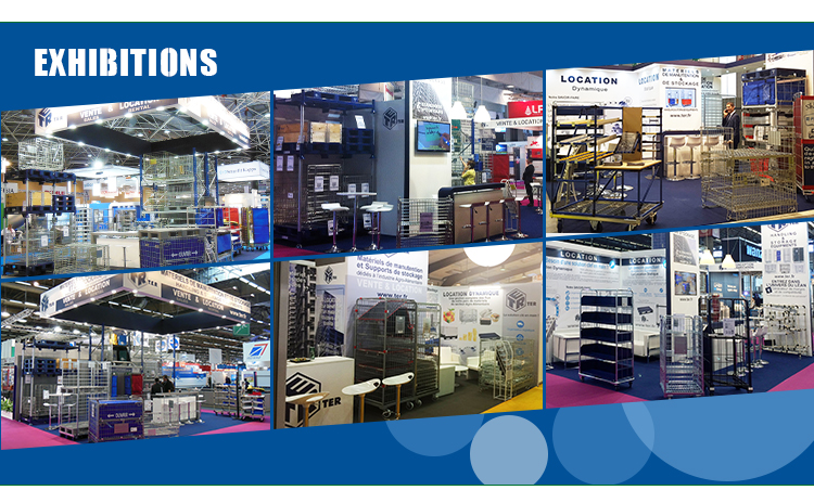 Heavy Duty Powder Coated Collapsible Stackable Logistics Rigid Steel Metal Wire Mesh Storage Pallet Cages 1000kg Capacity