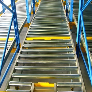 Factory Custom FIFO High Efficient Warehouse Storage Gravity Pallet Flow Racks Roller Rack/Pallet Flow Racking