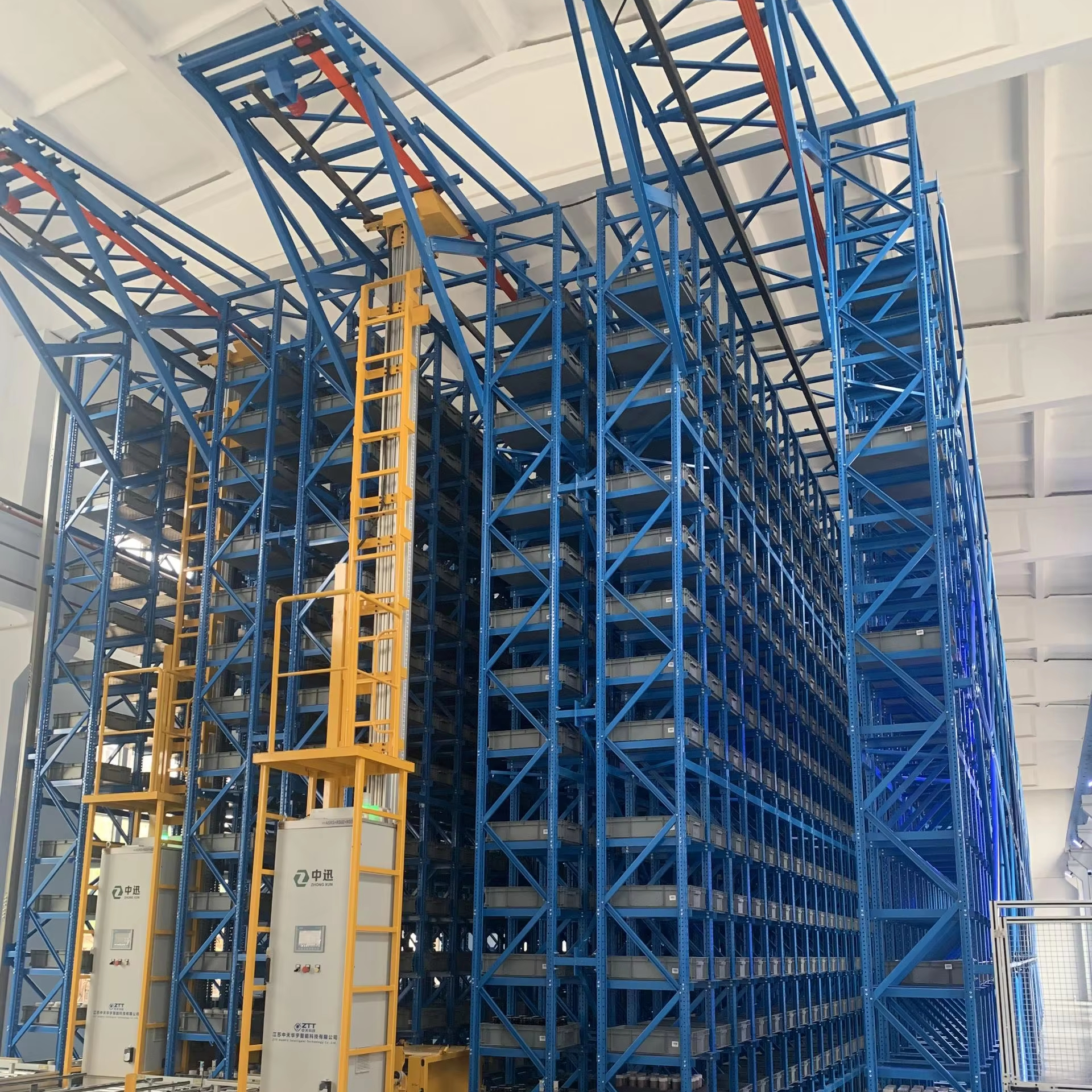 Manufacturer Supply Medium Duty Steel ASRS Warehouse Robot Storage Retrieval Picking System with Adjustable Stacking Crane