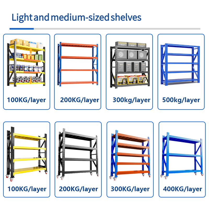 Metal Anti-Rust Durable Storage Shelf Adjustable Multi-Layer Large Storage Capacity Heavy Duty Pallet Rack Warehouse Rack