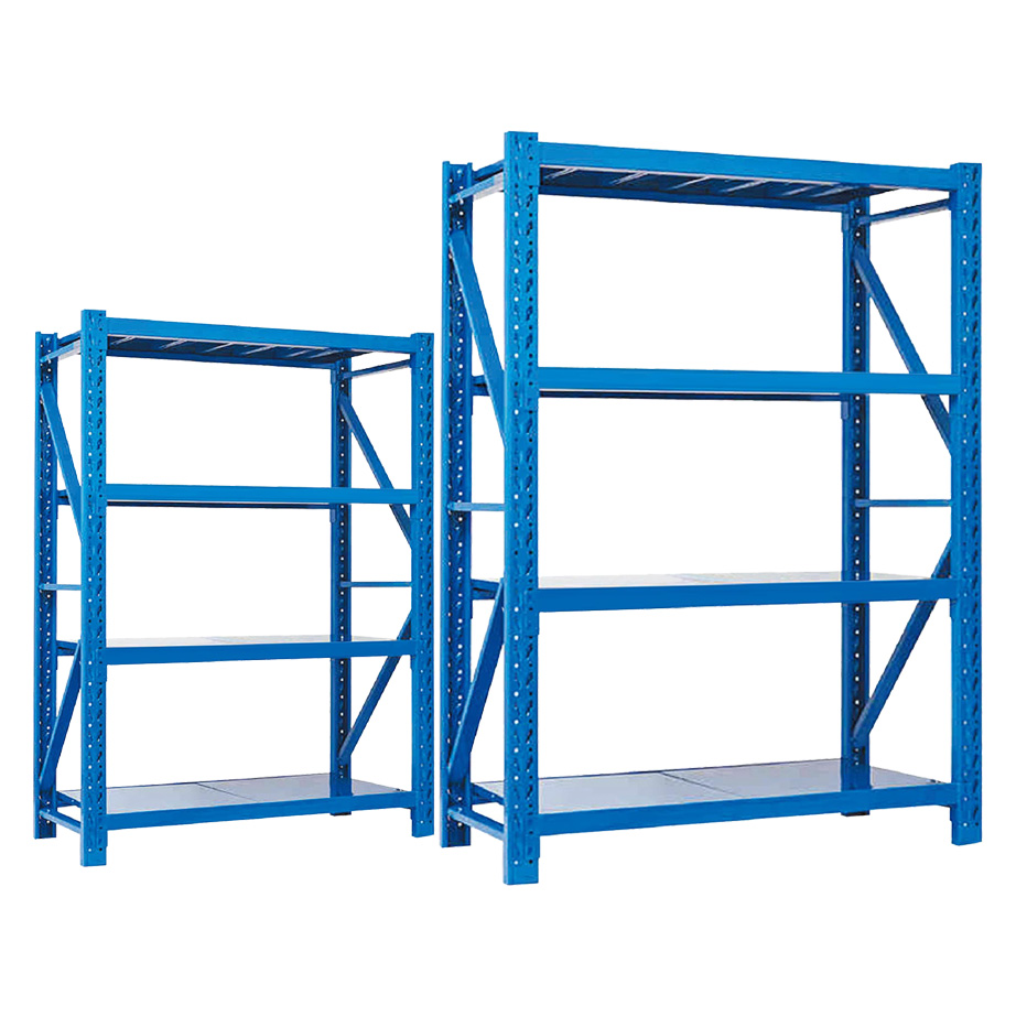 Medium Duty Adjustable Racking Bolted Shelving Wholesale 300-800kg Per Level Cold Rolled Steel for Industrial Storage System