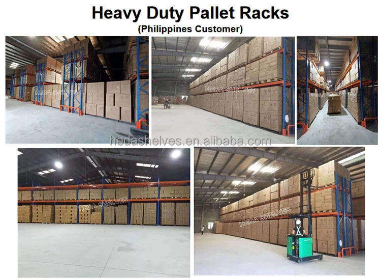 Heda Factory Steel Pallet Rack Shelves Selective Pallet Racking System Industrial Racks for Warehouse