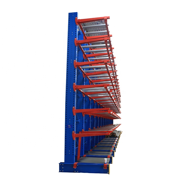 Warehouse Equipment Industrial Heavy Duty Cantilever Beam Racking For Steel Tube