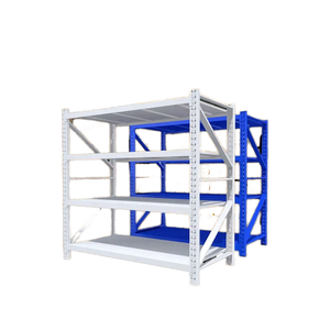 BOXUE 500kg Steel Diamond Hole Boltless Industrial Storage Racks Upright Corrosion Protected Electrostatic Powder Coated Racking