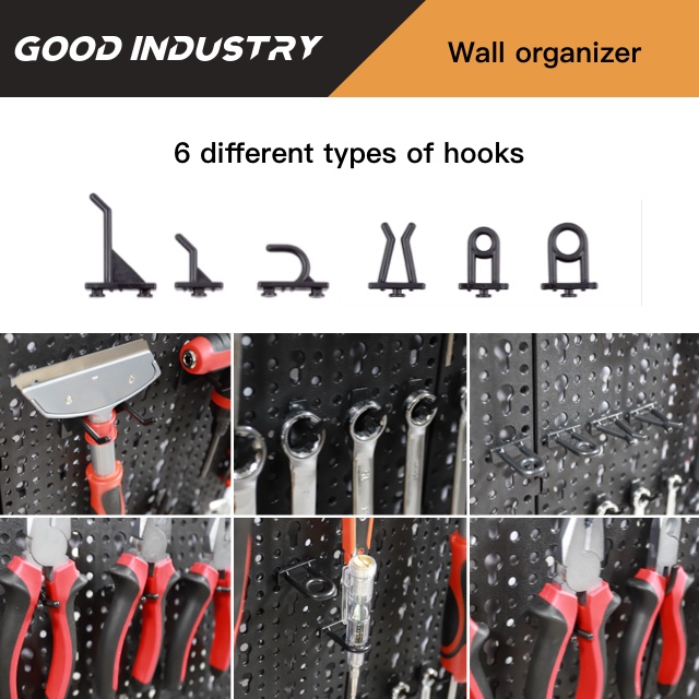 Wholesale Wall Mount Display Tool Organizer Wall Tool Rack Panel Pegboard