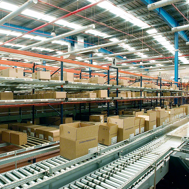 Quality Assured ISO/CE/RoHS Certified High-Capacity Q235b Phosphorized Gravity Roller Shelf Pallet Gravity Flow Racking System