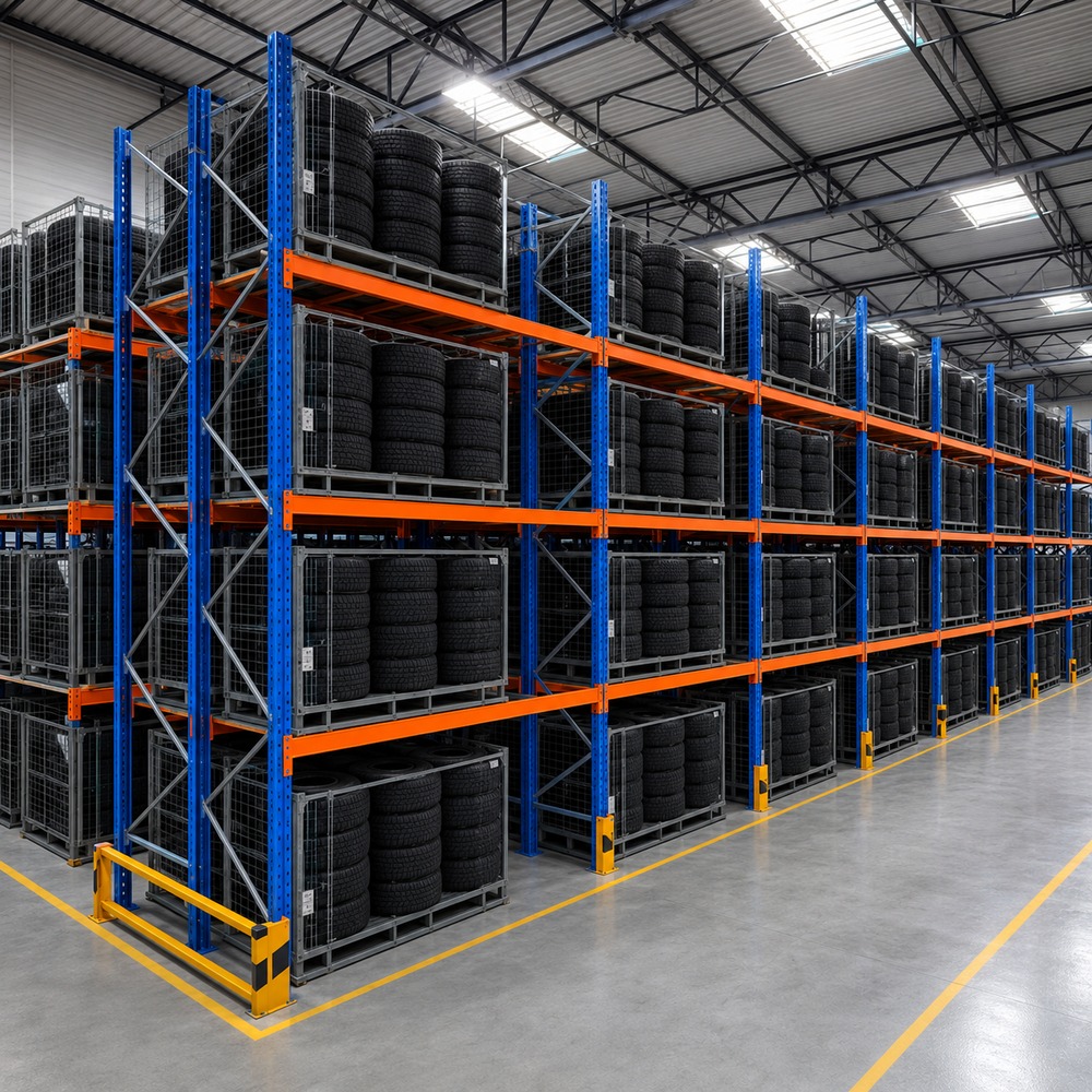 Palettenregal Racks Industriales Pallet Flow Racking Steel Storage Rack Q235B Steel For Bulk Chemical Plants