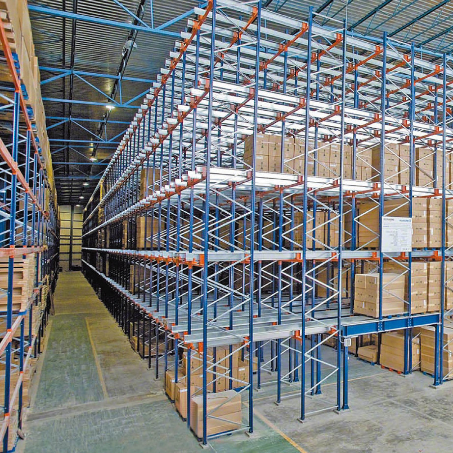 Reinforced Radio 5 Layer Shuttle Racks Heavy Duty Industrial High Density Storage Racking for Cold Storage