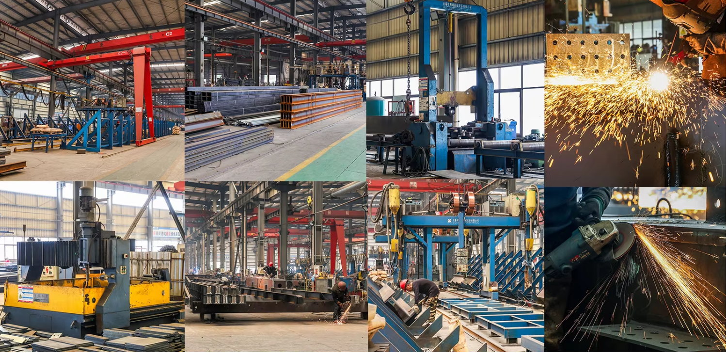 Honeycomb Beam Steel Structure Warehouse H Section Prefab Industrial Logistics Storage Workshop Metal Shed Building