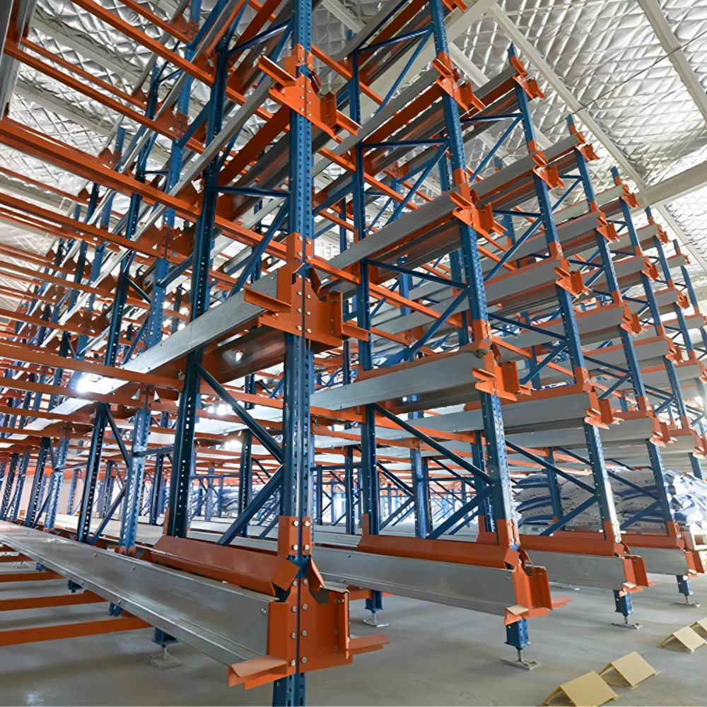 Customizable Heavy-Duty 4-Way Automated 4-Layer Steel Shuttle Rack Storage System with Free Installation