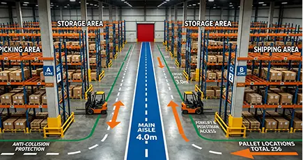 Integrated warehouse layout planning