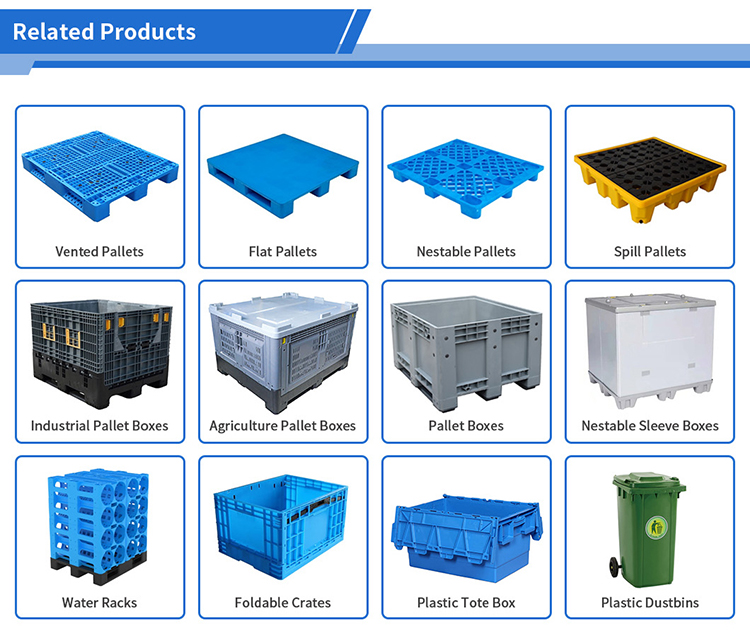 Stackable Industrial HDPE Euro Steel Reinforced 3 Runners Heavy Duty Reversible Hygiene Solid Deck Racking Forklift 4 Way Pallet