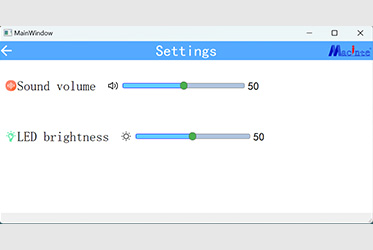 Brightness and volume adjustment