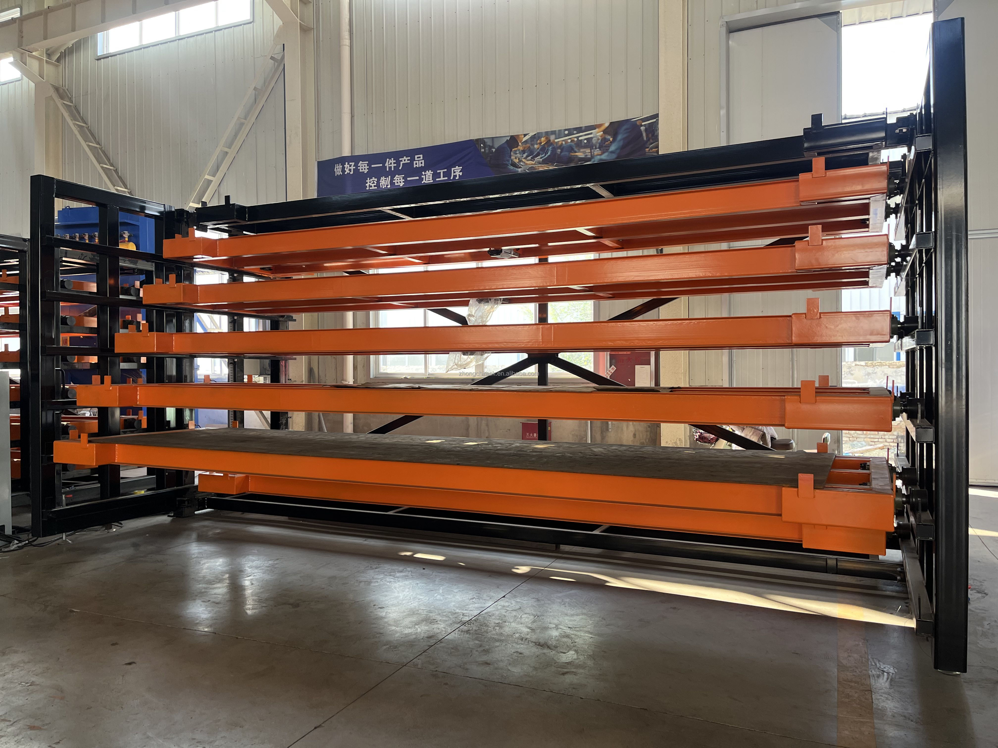 Heavy Duty Electric Sheet Storage Rack Automated Warehouse Rack for Metal Plate Inventory Management