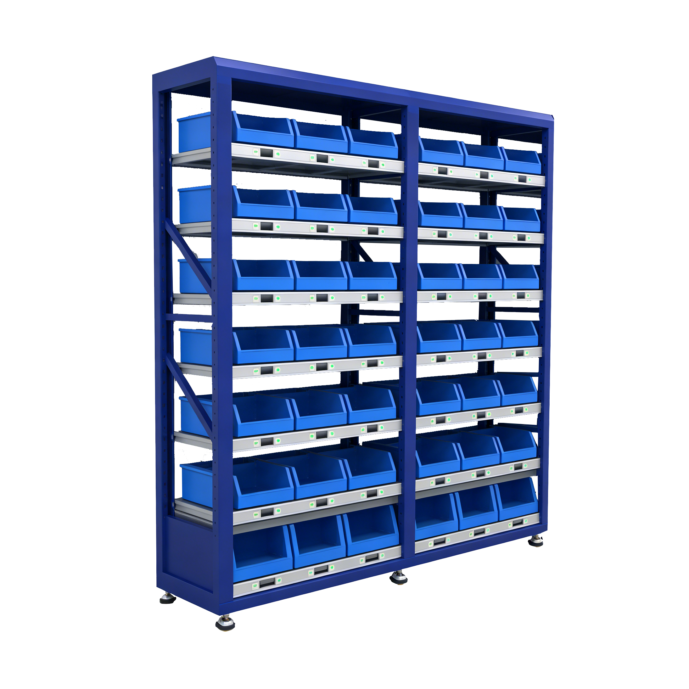 Smart Lighting Picking System Smart Warehouse Management System Digital Fast Picking Material Shelves No Hanging Net Model