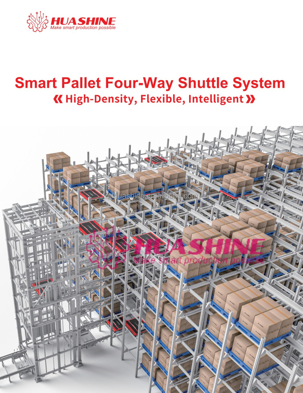Project of BIG/MID SCALE ASRS Automatic Storage Racking System with Stacker Crane and shuttle car in supermarket Warehouse