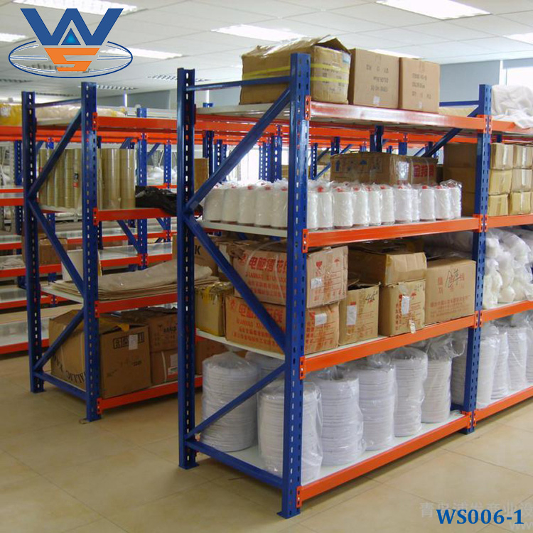 Customized Q235B Cold Rolled Steel Warehouse Medium Duty Long Span Shelving System From Nanjing Victory