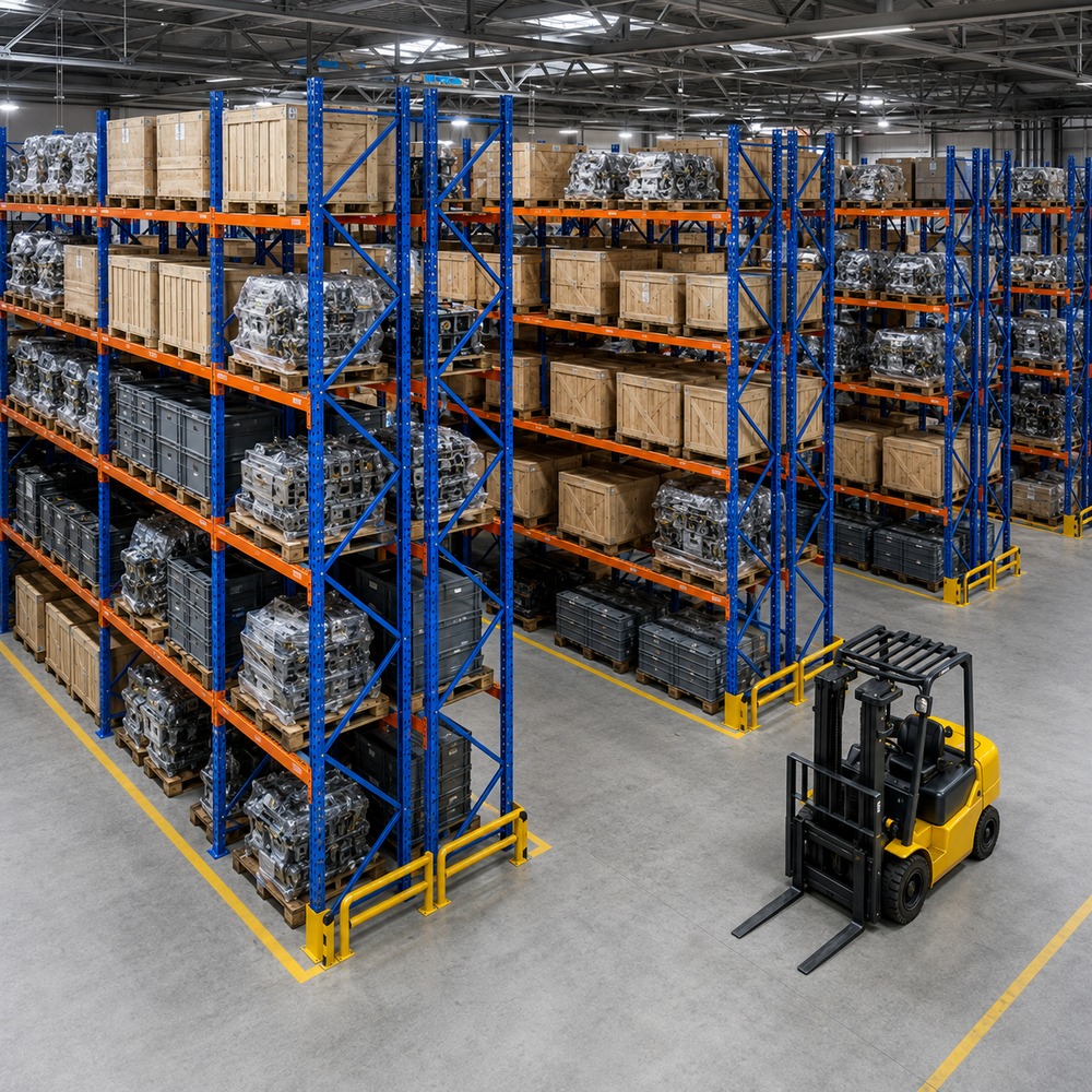 Factory Pallet Racks Industriales Steel Storage Rack Porta Paletes Q235B Steel Schwerlastregal For Logistics Hubs
