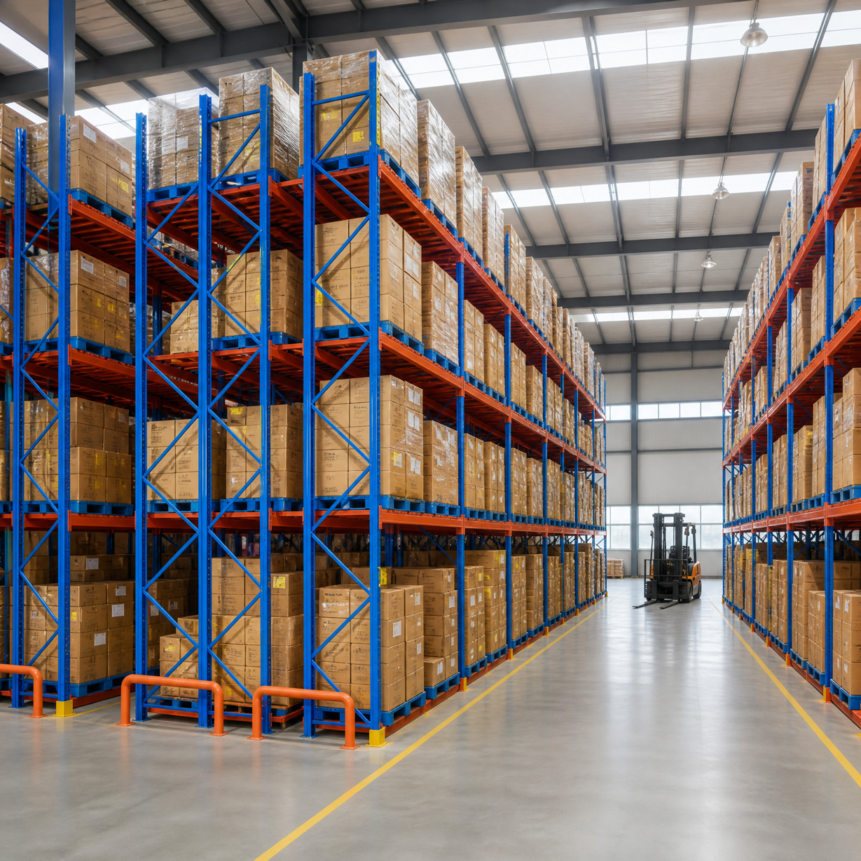 Heavy Duty Pallet Racking Adjustable Heavy Load Capacity 2000kg/3000kg Cold Rolled Steel Powder Coated 1 Year Warranty