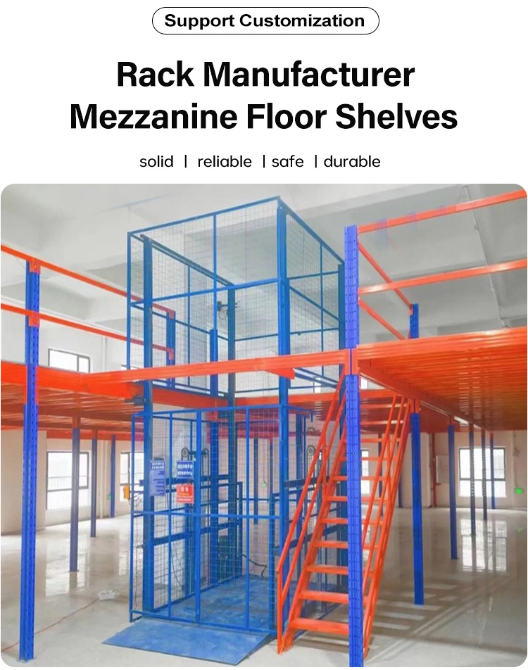 Industrial Warehouse Mezzanine Floor System Steel Structure Platform for Space Saving Storage Solution