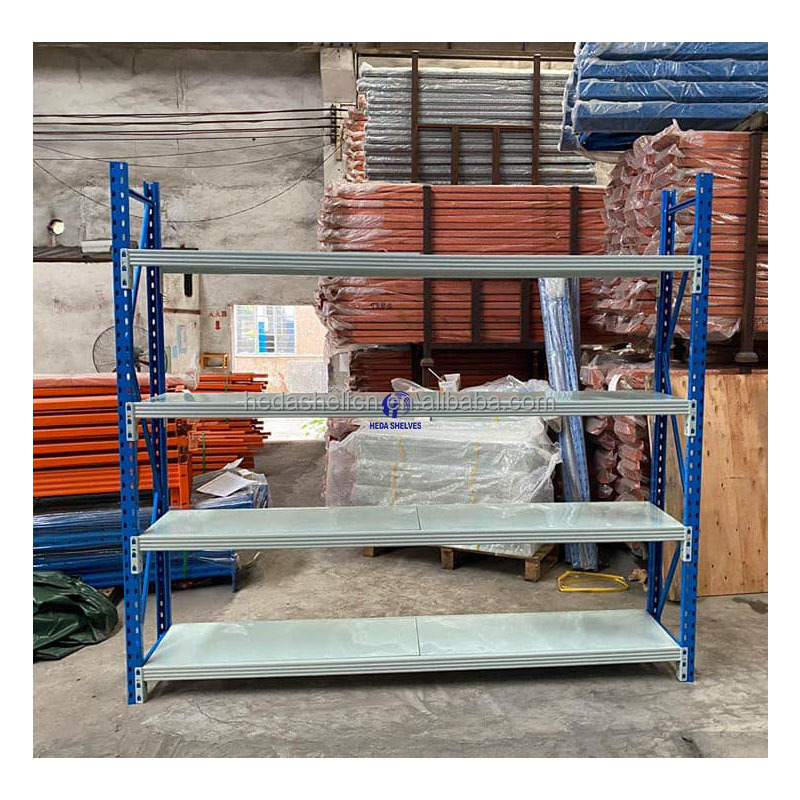Boltless Adjustable Heavy Duty Load-Bearing 500kg/Layer Steel Racks Warehouse Industrial Stack Storage Racking Shelving System