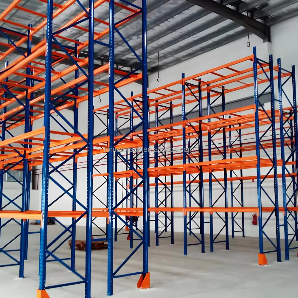China Warehouse Steel Storage Pallet Rack Uprights Heavy Duty System Metal Pallet Racking for Sale