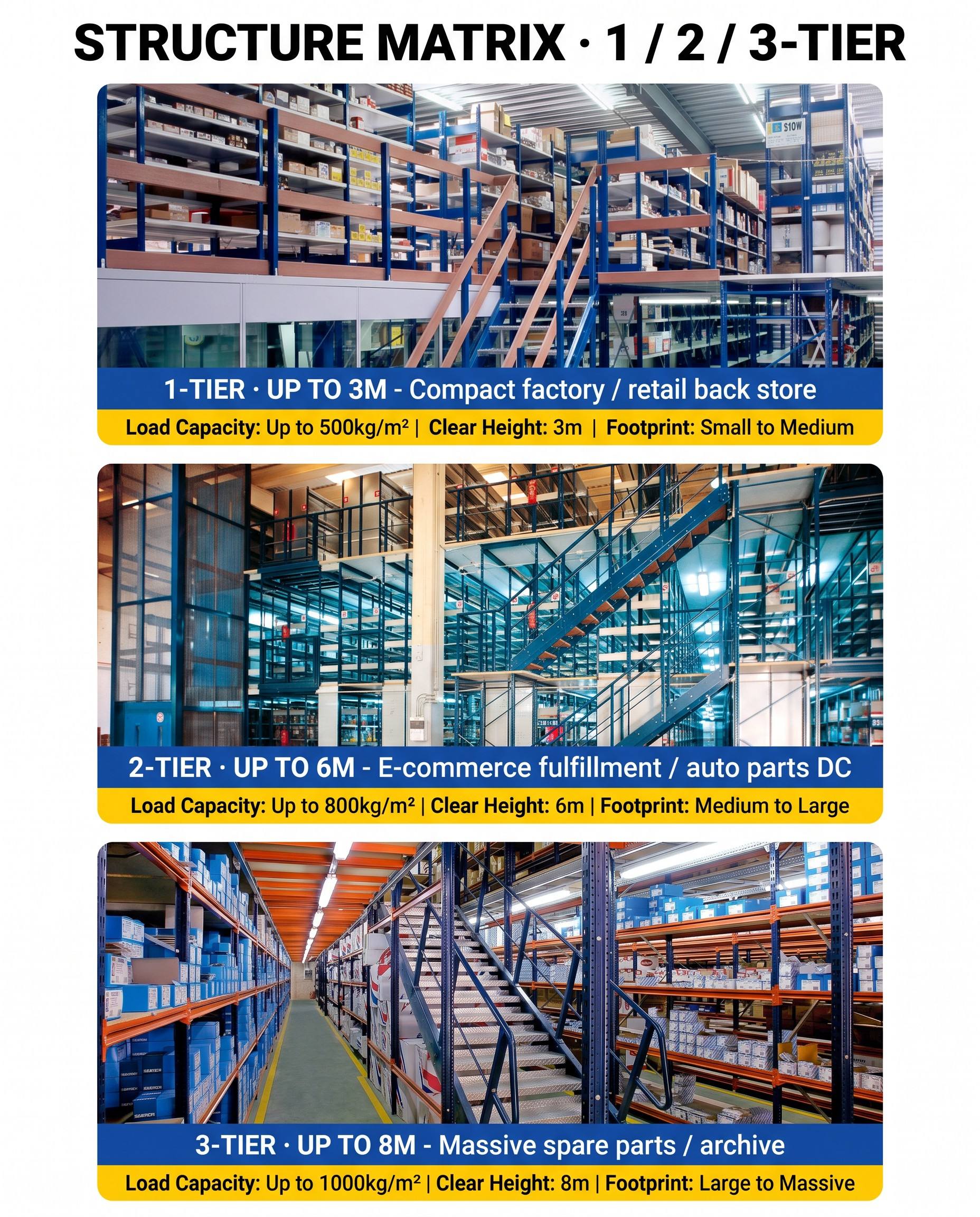 High Density Steel Mezzanine Floor Rack Platform System Attic Loft Warehouse Pallet Rack Stacking Shelves Heavy Duty Adjustable