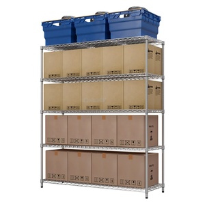 Commercial Storage Shelves 800lbs Heavy Duty Chrome Wire Shelving