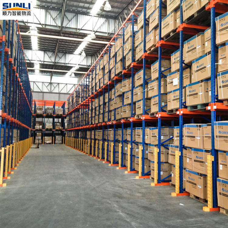 China Factory Steel 5-Layer Painted VNA Pallet Rack Heavy-Duty Multi-Tier Warehouse Racking CE Certified Corrosion Protection