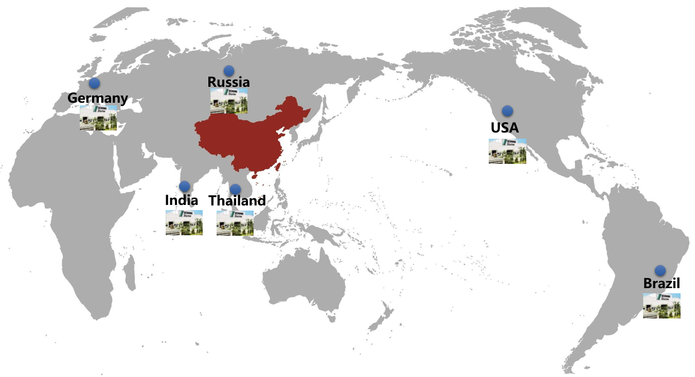Sales and Service Network Map