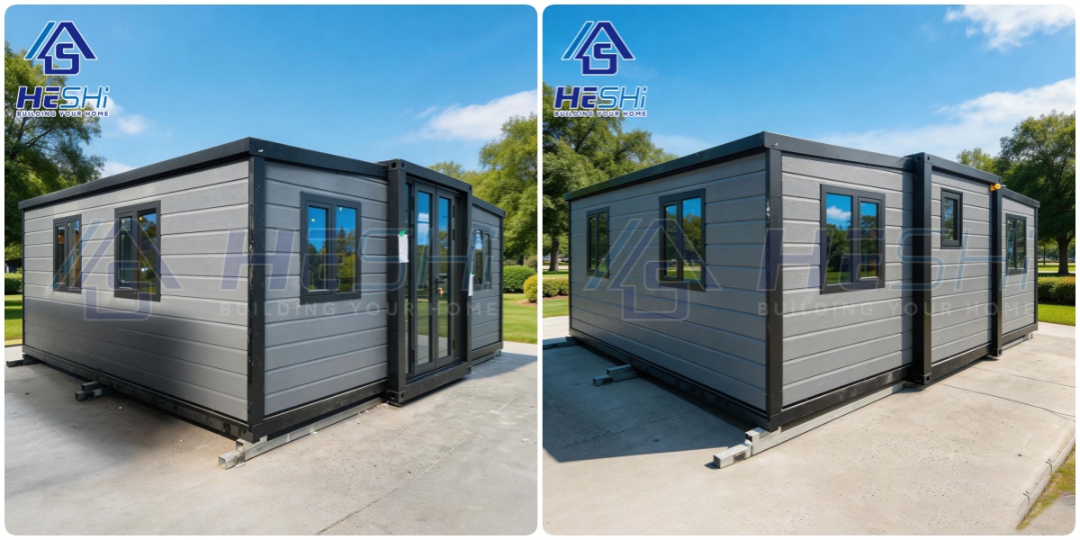 Light Gauge Steel Frame 40Ft Container Expandable House 4 Bedroom Luxury Tiny Waterproof Turnkey Prefab Home Cabin