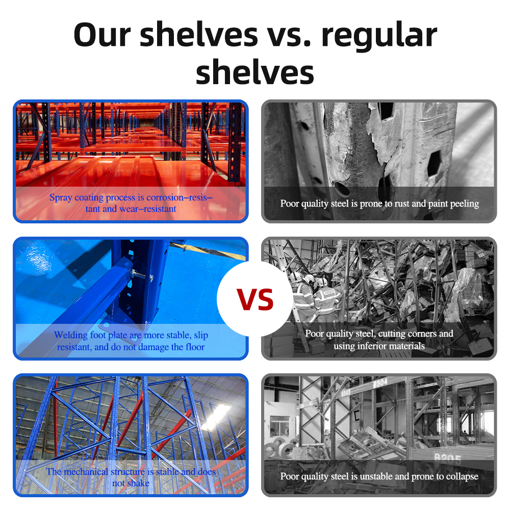 Shelves Shelving Garage Metal Rack for Warehouse Wholesale Warehouse Storage Rack Storage Shelves Units
