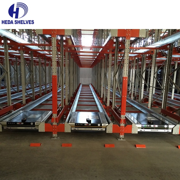 Customized Used High Quality Steel Heavy Duty Automatic Storage System Shuttle Pallet Rack for Warehouse