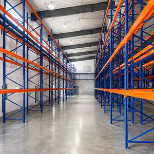 Steel Storage Rack System 1000kg Electrostatic Powder Coating Selective Pallet Racking With Steel Decking For Logistics Center