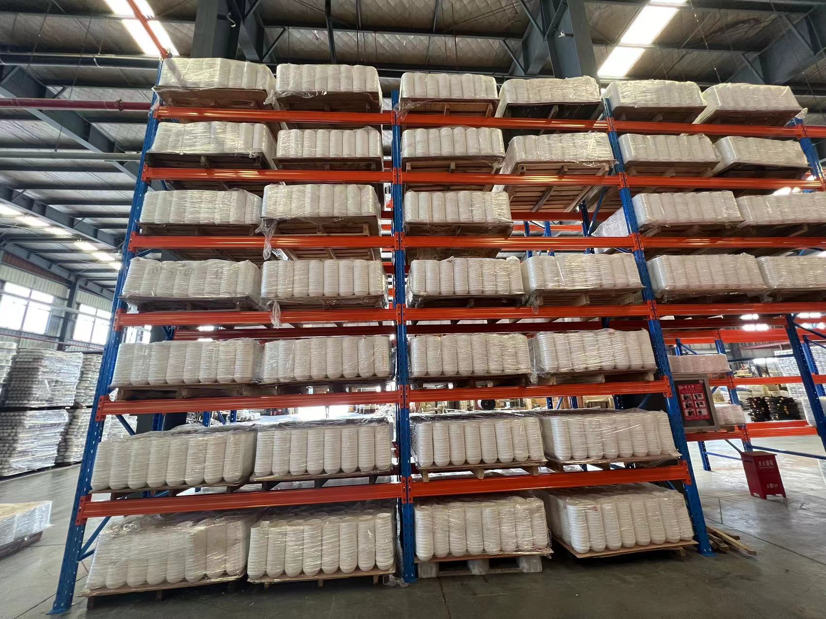 Industrial Grade Steel Selective Pallet Rack Snap-in Connection For Logistic Center Inventory