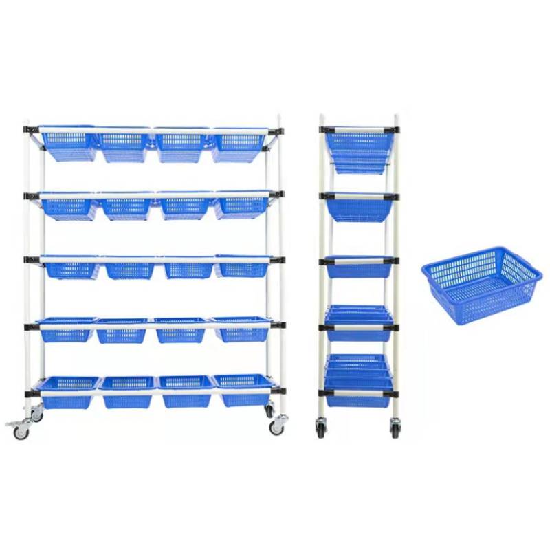 Heavy Duty Picking Truck Pick-up Sorting Cart Movable Hand Trolley Warehouse Material Shelf