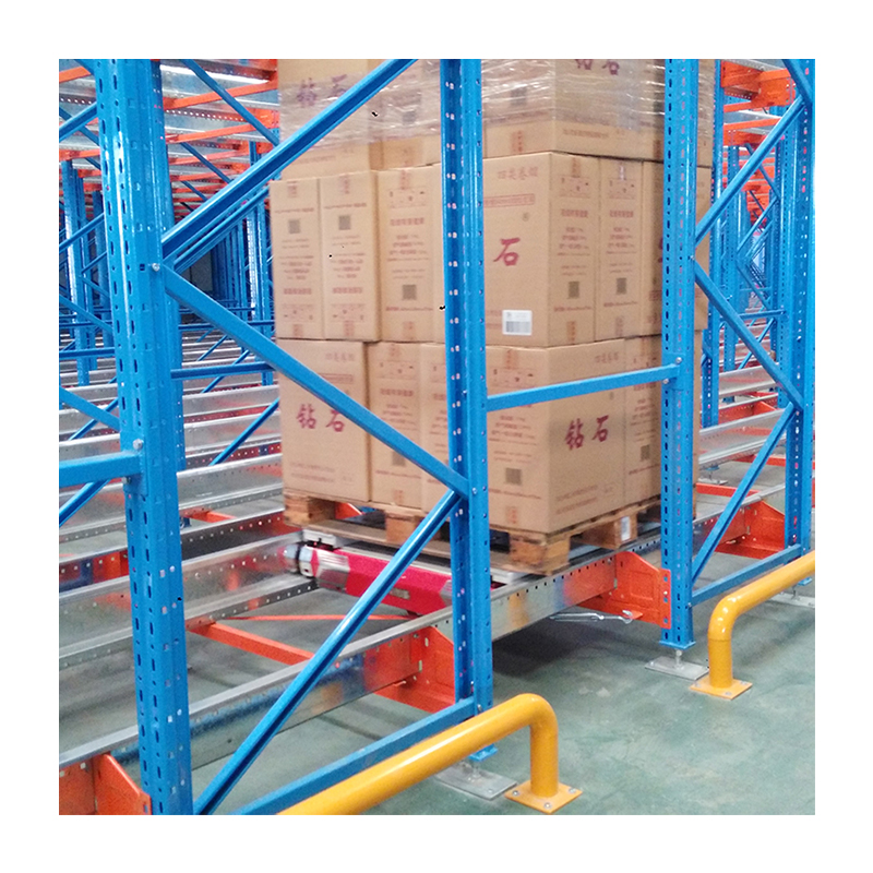 Blue Orange Customizable Colors Industrial Stacking Racks Heavy Duty Steel Pallet Rack System Warehouse Storage Shuttle Racking
