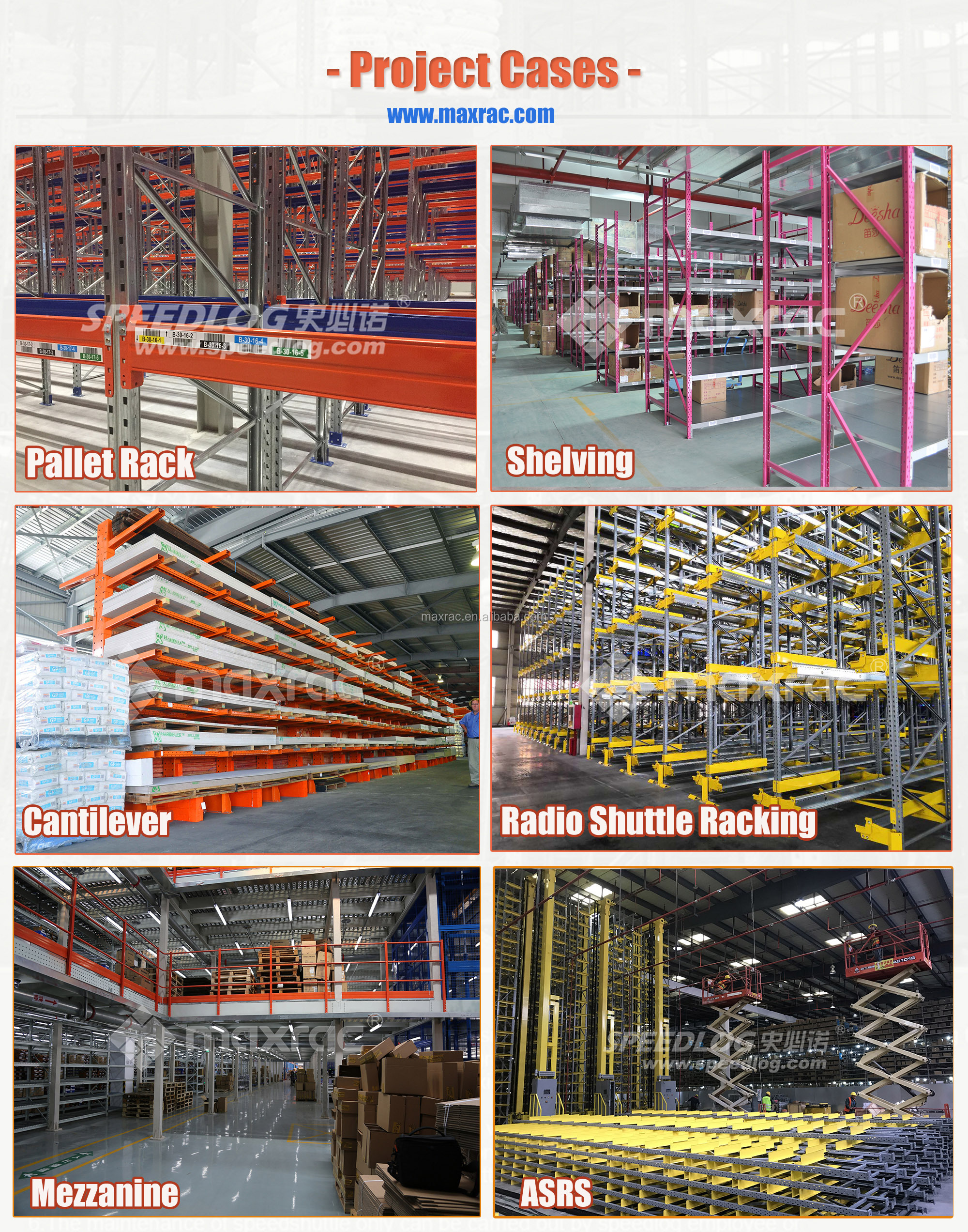 Maxrac Carton Flow Rack for Carton Box Storage Case