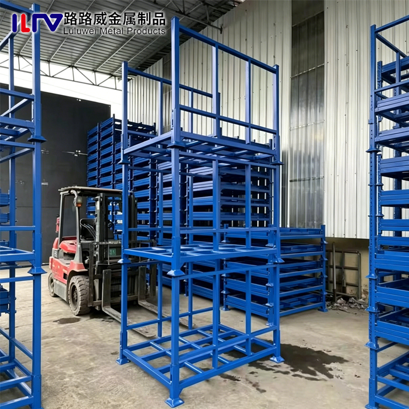 Heavy Duty Warehouse Stacking Shelf Pallet Steel Foldable Storage Rack