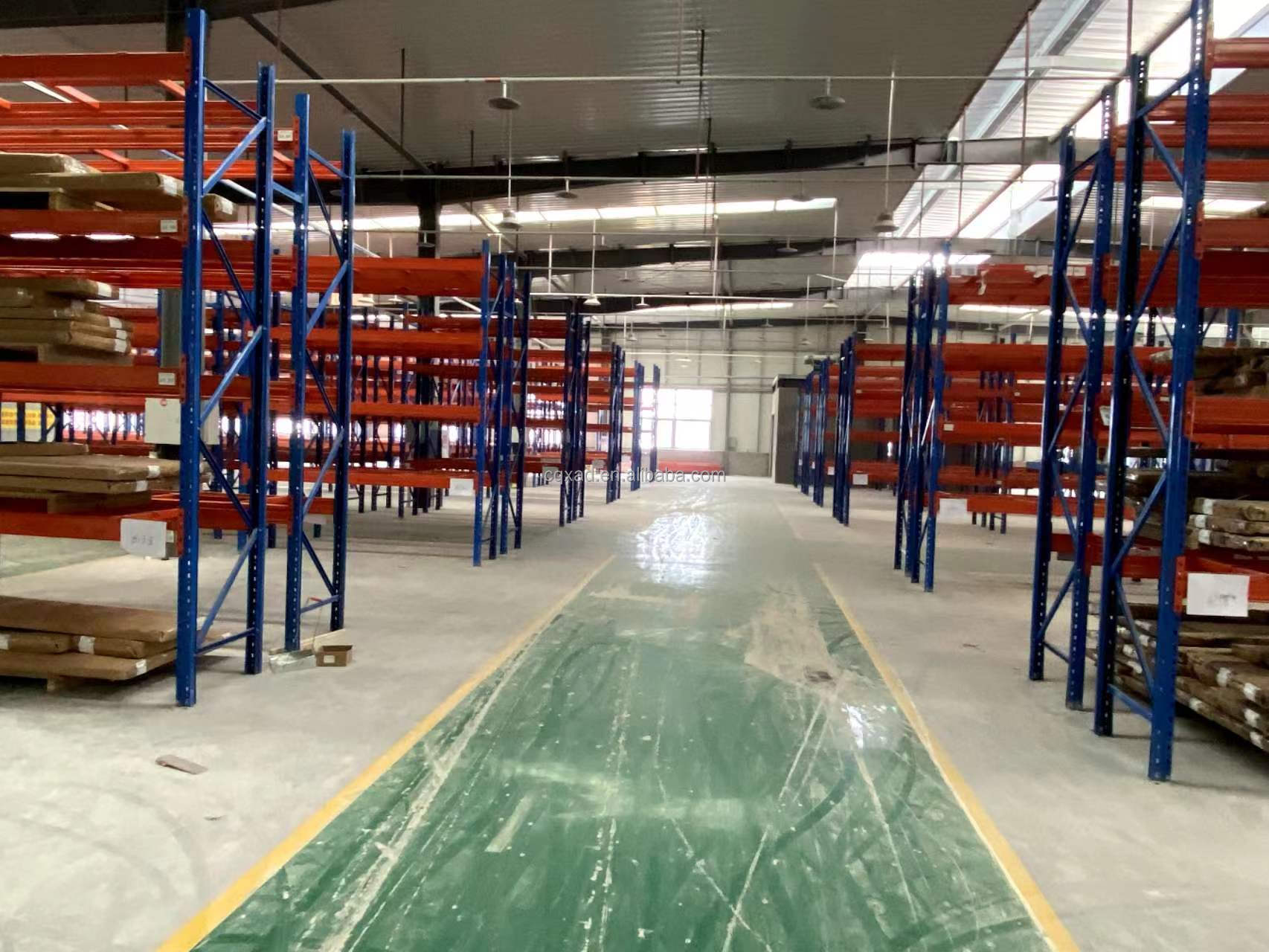 Adjustable Steel Heavy-Duty 5-Layer Warehouse Storage Shelves Van Racking Systems with Safety Railguards