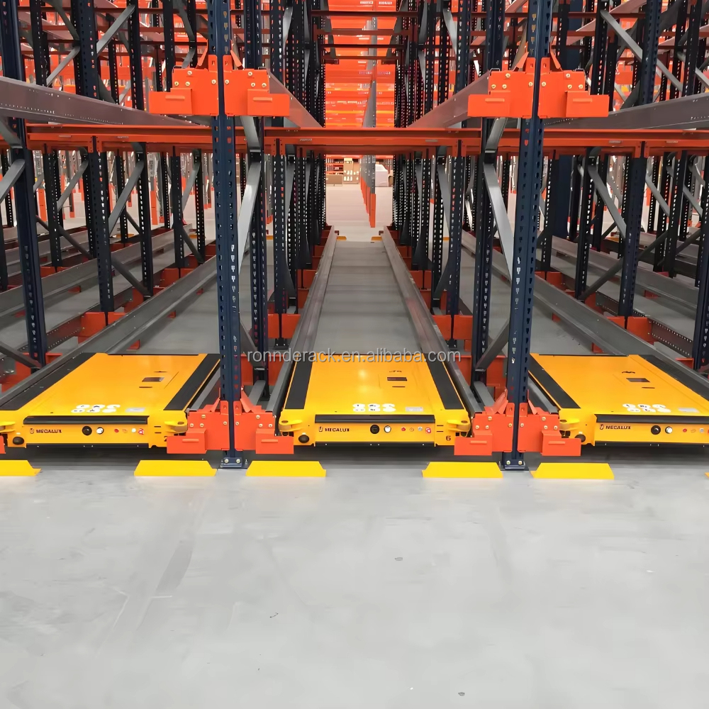 Customizable Heavy-Duty 4-Way Automated 4-Layer Steel Shuttle Rack Storage System with Free Installation
