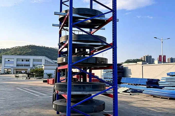 Static load deflection test on pallet racking beam pairs