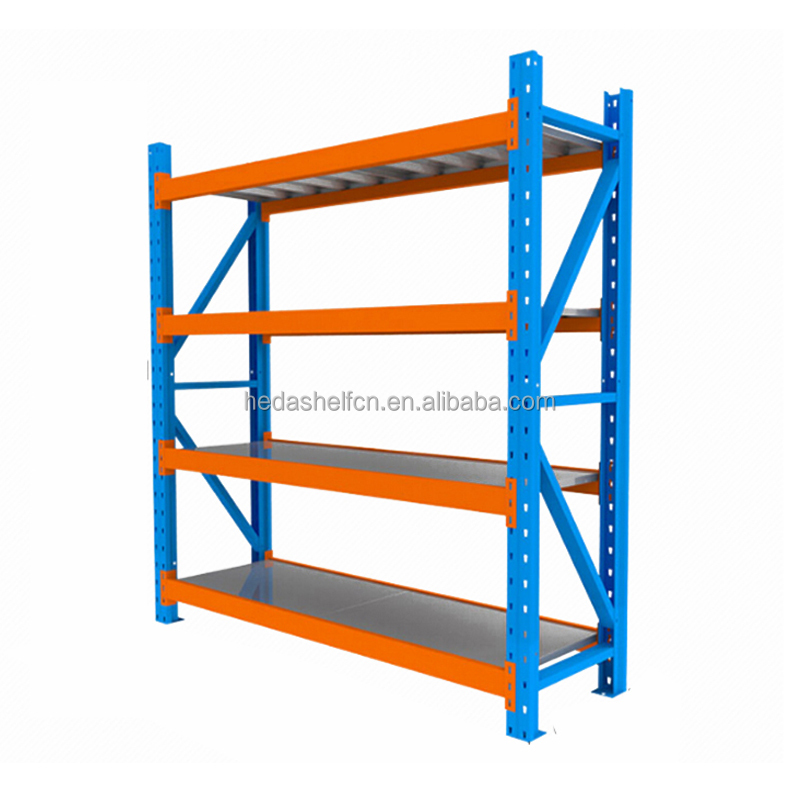 Heda Factory Metal Boltless Stacking Rack Industrial Warehouse Storage Racks Shelves For Racking System