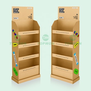 4 Tier Corrugated Cardboard Floor Display Stand