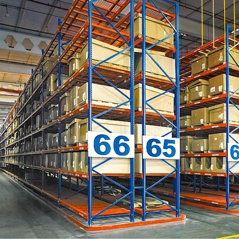 Heavy Load Cold Rolled Steel Powder Coated Narrow Aisle Racking Adjustable Structure for Warehouse Optimization