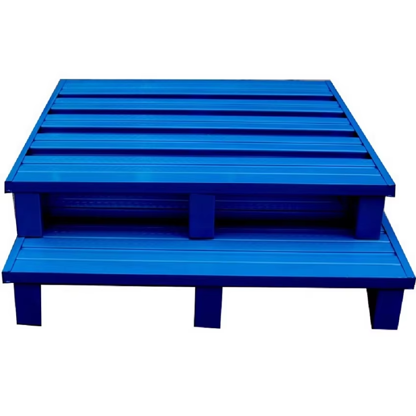 Hot Sale Customizable Single-Faced Euro Pallet Racking Heavy Duty Industrial Storage for Iron Steel Materials in Warehouses