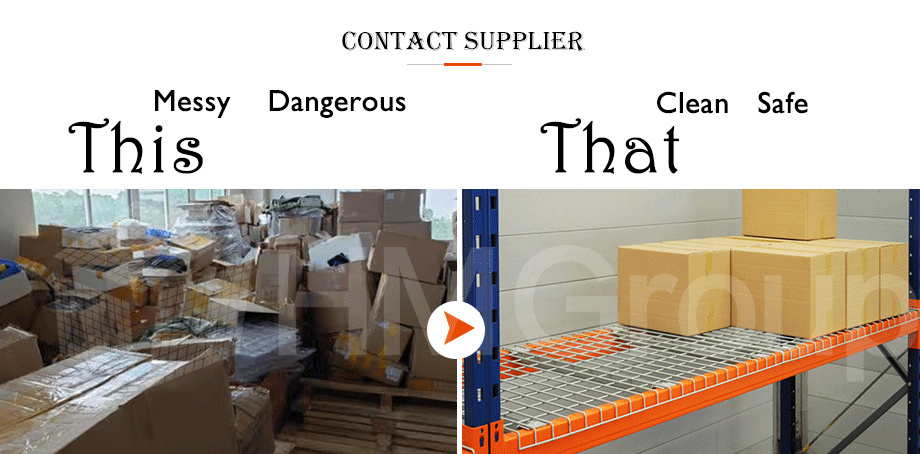 Warehouse Storage System Galvanized Durable Metal Mesh Pallet Racking Wire Decking